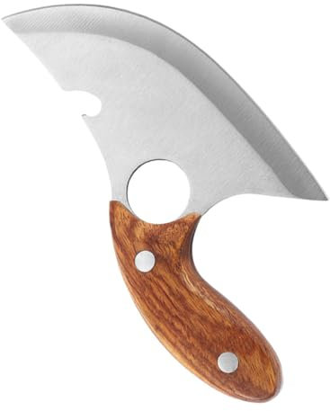 GLEAVI 1 Pieza Cuchillo Corte De Carne Tallado El Cortar Acero Inoxidable Blanco