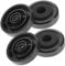DIYEAH 4pcs Speaker Isolation Feet Pads for Hifi Audio Equipment Anti-Vibration Soundproof Base Mat 40x12mm Black Rubber Feet for Speakers and Amplifiers