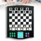 Juego de Ajedrez Electrónico Táctil, Juego de Tablero de Ajedrez Electrónico, con Pantalla Transparente, Almacenamiento Automático del Juego, Fácil de Adsorber, para Partidas de Uno o Dos Jugadores, R