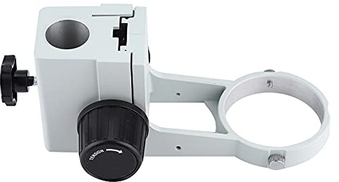 Keenso Stereo -Mikroskop -Halterung für Fokussierung, Langlebige und Stabile Klammer für Mikroskopische Linse, Diskretional ändernde Fokuswendungen, Geeignet für Labor und Forschung, Premium Material