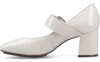 Hush Puppies Women's Celcilia Buckle Heel, Ivory, 4 UK