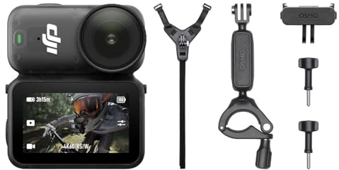 DJI Osmo Nano Mountain Cycling Combo (64GB), 4K tragbare Actionkamera | 1/1,3″ Sensor | 4K/60fps & Freihändige POVs | RockSteady-Stabilisierung | Fernbedienung | Leichtes, magnetisches Design
