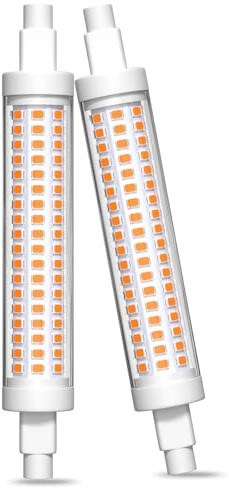Lamptobe R7S LED 118mm 10W, Dimmbare Warmweiß 2200K Blaublichtfrei R7s J118 LED-Glühbirne für Bodenlampen, Tischlampen, Nachttischlampen, AC 220-240V(2 Stück)