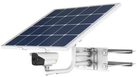 Hikvision Telecamera di sicurezza termica solare IP Dual Bullet PoE 4 MP 4,3 mm esterno IP67 - DS-2DE2C400IWG-K/4G/C09S20(2,8 mm)