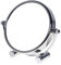 TUKA Designed Kosmetikspiegel 5 Fach, 6 inch Tischspiegel 360° drehbar, Standspiegel Schminkspiegel Badezimmerspiegel Verchromten. Doppelseitiger Rasierspiegel: Normal + 5X Vergrößerung, TKD3142-5x