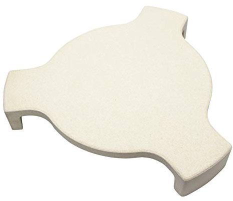 Hongso cr-18 – 1 deflettore di calore, piastra Setter, Smokin Stone, pietra per pizza con 3 gambe per griglia 45,7 cm Large Big Green Egg, Kamado grill 45,7 cm