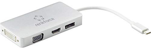 Renkforce RF-3149890 USB/HDMI/DisplayPort/DVI/VGA Adapter [1x USB-C™ Stecker - 1x HDMI-Buc