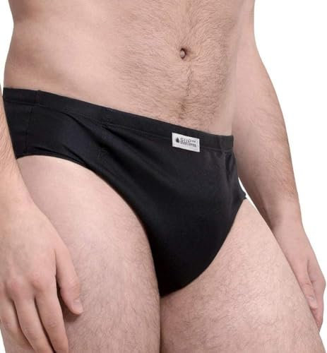 SliPss - Calzoncillo para la Incontinencia Urinaria - Talla L - Color Negro - Absorción Ligera hasta 200ml - Igual a 2-3 Compresas Desechables - Lavable y Reutilizable - Discreto y Cómodo - 1 Unidad