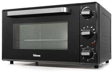 Tristar OV-3630 Horno de convección, 38 litros, Horno eléctrico multifunción de sobremesa, bandeja, rejilla y mango incluidos, temporizador de 90 min, temperatura ajustable hasta 230 grados, 2000 W