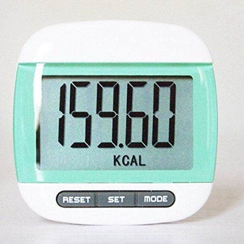 JYT GROUP - Pedometro multifunzione con display LCD, contapassi, contapassi, camminata, contatore della distanza calorie.