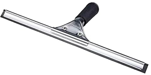 Bayersan Professional Window Squeegee Stainless Steel Wiper with Rubber Blade Windows Bathroom Shower Screen Cleaner Tiles Glass Cleaning Equipment (10 Inches)