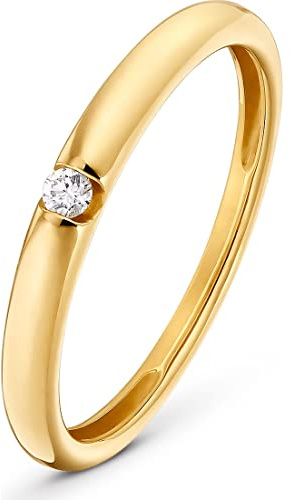 CHRIST Damen-Damenring 1 Diamant