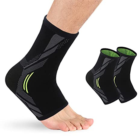 TOFBS Knöchelbandage Kompressionssocken Sprunggelenkbandage Fußbandage Bandage Sprunggelenk Fußgelenkbandage für Damen Herren Knöchelschmerzen(L)