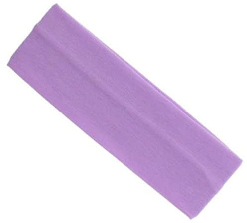 Topkids Accessories Yoga Headband Head Band Kylie Hairband Hair Band Hair Bandeau Stretchy Elastic Gym Sports Fabric For Women, Men and Boys, Girls (7cm / 2.7, Lilac)