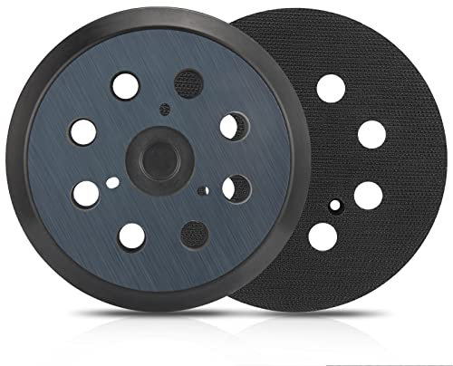 Lot de 2 patins de rechange pour ponceuse Makita 743081-8/743051-7 DeWalt 151281-08/DW4388, compatibles avec Makita BO5010, BO5030K, BO5031K, BO5041K