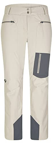 Ziener Damen TIPPA Ski-Hose/Snowboard-Hose | atmungsaktiv, wasserdicht, PFC frei, Silver beige DOB, 38