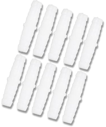 Accesorios de Espiga para Manguera de Plástico, Conector de Manguera, Accesorio de Espiga, Accesorios de Espiga Rectos, Accesorios de Parche, Accesorios Adaptadores (paquete de 10)(9-9mm through)