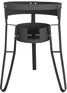 Concord Komalständer aus pulverbeschichtetem Stahl, 76,2 cm, mit verstellbarem Brenner, ideal für Discada, Straßenhändler, Tacos usw.
