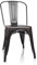 hjh OFFICE 645026 Bistrostuhl Outdoor VANTAGGIO Comfort Metall Stuhl für den Außenbereich, stapelbar, Schwarz/Gold