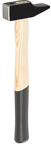 PICARD Schlosserhammer mit Hickorystie, französische Form, Kopf schwarz pulverlackiert, korrosionsgeschützt, 1.500 gr.