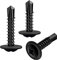 mxuteuk Lot de 100 vis autoforeuses n°8,Vis Tek auto-taraudeuses,Vis à tôle en acier inoxydable 410 (50 pièces de 1.2 cm + 50 pièces de 1.9 cm,UK-K-055-100P