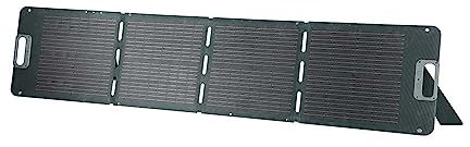 V-TAC Panneau solaire photovoltaïque portable pliable universel - 160 W - Monocristallin - Charge Power Station - Câbles et connexion XT60, DC - Ports USB-A et Type-C - Étanche IP67