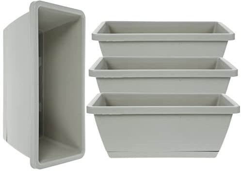 Alipis 4piezas Jardineras De Plástico para Exterior Resistente para Flores y Verduras