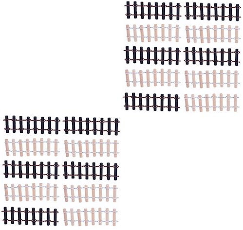 YARNOW Glasbehälter 20 STK Kleiner Zaun Weihnachtsdeko Mini-gartenzaun Mini-grenzzaun Mini-Zaun Landschaftsgestaltung Zaun Grenze Puppenhauszaun Minizaun Für Garten Holz Moos Miniatur