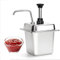 NGARY Gewürzpumpenstation, 2-Liter-Einkopf-Sojasaucen-Ketchup-Senf-Spenderpumpe, Sojasaucen-Spender, Ausgabe Kann Angepasst Werden, Für Ketchup-Dressing-Sirup