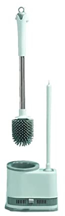 Spazzolone WC Scopino WC Spazzola WC Scopino Per WC In Silicone Con Base Staccabile Scopino Per WC Dal Pavimento Al Soffitto E Supporto Per Riporre Il Bagno Scovolino WC Scopettino WC Scopino e Suppor