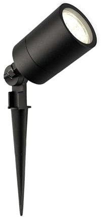 Ledvion - LED Gartenstrahler, 4000K, Schwarz, 5W, IP65, inkl. Schnellanschluss
