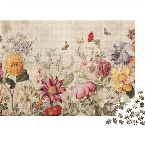 Puzzle Adventskalender 2023, Adventskalender Puzzle 1000 Teile Weihnachtskalender 2023 Männer Frauen Geschenke Jigsaw Puzzle Adventskalender Geschenke Für Männer - Blumen