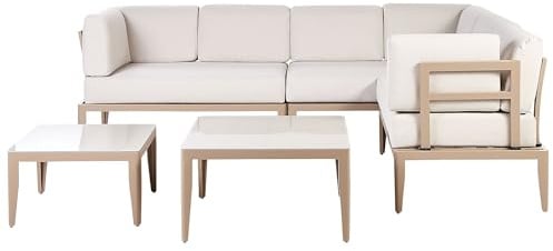 Modernes Outdoor-Lounge-Set Aluminium beige für 6 Personen modern Rima III