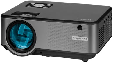 Kruger&Matz Tragbarer LED-Projektor V-LED60 mit Wi-fi FullHD 1920 x 1080 px HDMI Bluetooth Eingebauter Lautsprecher KM0371-FHD