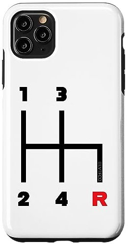iPhone 11 Pro Max Manual Transmission Gear Shifter Pattern Icon (4 Speed) Case