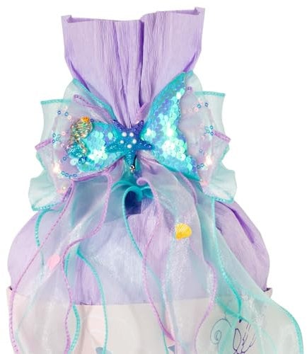 BOFUNX Schultütenschleife Meerjungfrau Schultüte Schleife Zuckertütenschleife für Mädchen - 40×20cm Schleife Schultüte Zuckertüte Deko Schulanfang Einschulung Deko