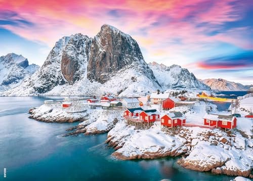 BEDUKE Jigsaw Puzzles for Adults 1000 Pieces Thick Sturdy Norway 1000 Piece Puzzle Precise Interlocking Family Game Age 14+