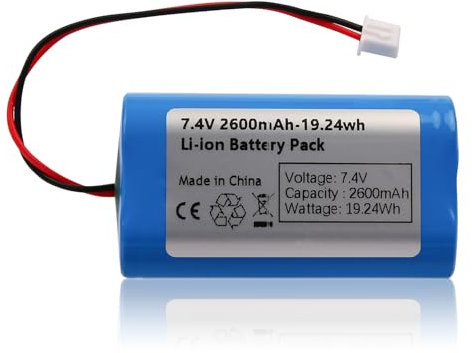 Batteria ricaricabile agli ioni di litio 7.4V 2600mAh con connettore XH2.54