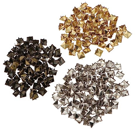 VILLFUL 300stücke Nieten Punk Spikes Pyramid Für Handwerk Und Antik Für Taschen Kleidung Und Accessoires