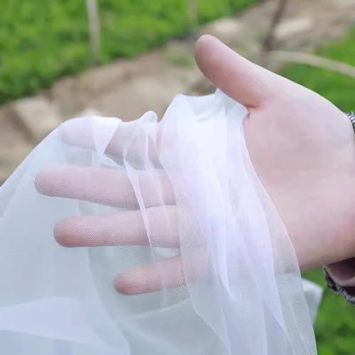 Filet Anti Insecte Potager épaissir, Filet Anti Insecte Arbre Fruitier, Filet Moustiquaire Transparent, Filet Anti Oiseaux, Assez Fort pour Plantes, Jardin, Légumes et Fruit(5x10m)
