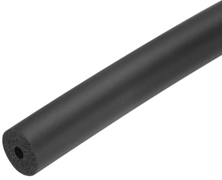 sourcing map Pipe Insulation Foam Tube 3.5mm ID x 13mm OD 0.95m Foam Tubing Heat Insulated Pipe for AC Unit Handle Grip Water Pipe Freeze Protection - 1/2 x 1/8/Black