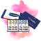 7 Artists Classic Aquarellfarben Rosa Gallery Set 24 x Näpfchen Lebendige Farben, Hochwertige Künstler-Aquarell, Künstler Aquarellkasten, Aquarell Malkasten