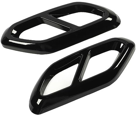 Auspuffrohr-Schalldämpfer-Abdeckung, Dekorativ, Starker Schutz, Auto-Auspuffrohr-Abdeckung, Ersatz für GLC-Klasse X254 AMG Line (glänzend schwarz)