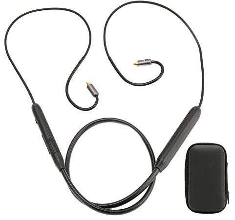 lvifloae Wireless Bluetooth Headset Cable,Earphone Cable Bluetooth Wireless MMCX Adapter Cable with Microphone and Controller for Sennheiser IE300 IE600 IE900