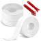 SUPRROW Juego de 3 rollos de cinta de sellado autoadhesiva, resistente al agua, cinta de sellado para juntas de ducha, con 2 herramientas de sellado para baño, cocina, baño, esquina (38 mm x 3,2 m)