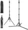 Fernlandia Mannequin Head Stand, 20- 63 Adjustable, Upgraded Reinforced Stainless Steel, Wig Tripod Stand for Cosmetology Hairdressing Training (Black)