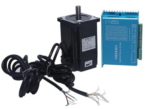 5Nm NEMA 34 closed loop stepper electronic starter servo stepper 86mm with matching closed loop driver HBS86H AUOQKQUT