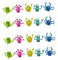 MUSISALY Figuren Kinder 20 STK Monster- Fingerpuppen Für Kleinkinder Dehnbares Spielzeug Tierische Fingerpuppen Kinder Puppen Kinderpuppe Toy Farbbestien Marionetten Kleines Biest Spielzeug