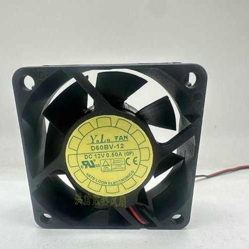 60mm Chassis fan D60BV-12 6025 12V 0.50A 2-wire high air volume cooling fan