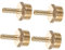 Healifty 1 Satz Kupfer Verbindung Pex 1/2 Zoll Anschlüsse Pex-anschlüsse Pex-wasserhahnanschluss Pex-fittings 1/2 Zoll Pex-armaturen Aus Messing Stecker 4 Stück